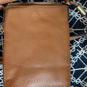 Vince Camuto Tan Leather Crossbody Bag